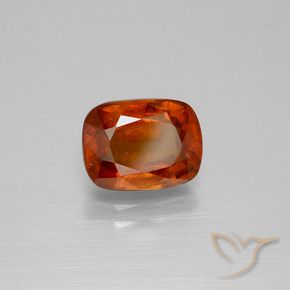 granada hessonita Laranja Médio Natural 2.72ct, Almofada, VS-SI