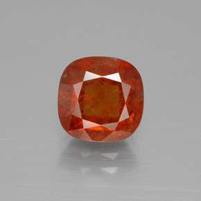 Granada Hessonita âmbar laranja Natural 3.01ct, Almofada cortada, SI