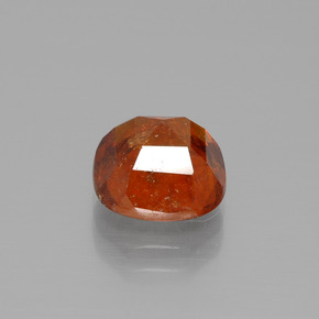 Granada Hessonita âmbar laranja Natural 3.01ct, Almofada cortada, SI