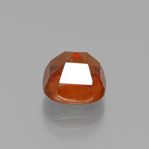 Granada hessonita laranja natural 3,46ct, almofada cortada, VS-SI