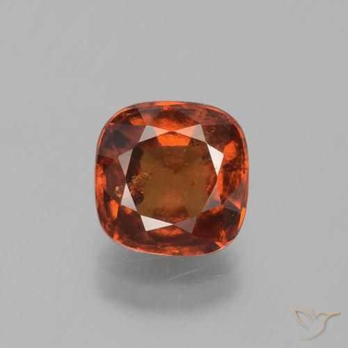 2.53ct Natural Laranja escuro granada hessonita, Almofada, VS-SI