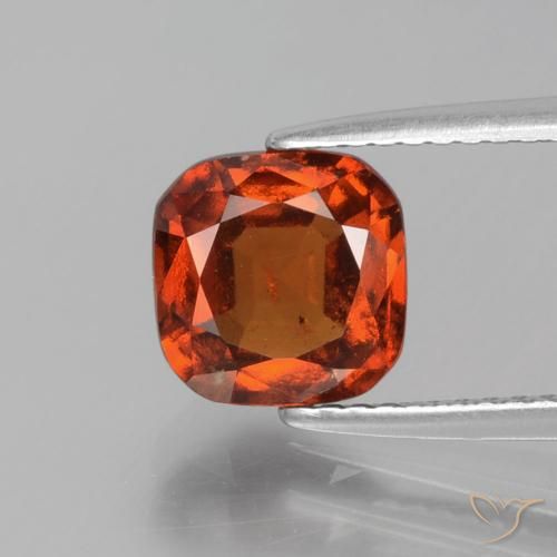 2.31ct Natural laranja avermelhado granada hessonita, Almofada, VS