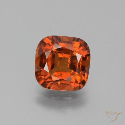 2.38ct Natural Laranja Profundo granada hessonita, Almofada, VS-SI