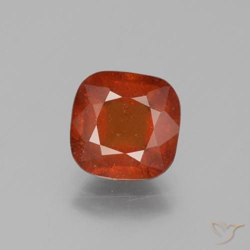 2.34ct Natural fogo laranja granada hessonita, Almofada, SI