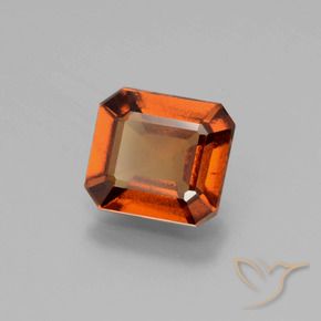 granada hessonita âmbar laranja Natural 2.11ct, Corte Octógono / Esmeralda, VS