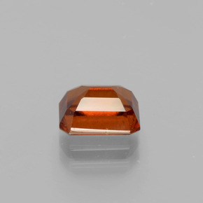 Granada hessonita laranja natural 2,22ct, corte esmeralda, VS