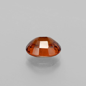 Granada hessonita laranja natural 1,98ct, corte oval, VS