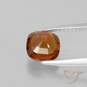 Granada hessonita laranja natural 1,80ct, almofada cortada, VS-SI