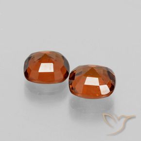 Pedras preciosas de granada hessonita fogo laranja natural de 3.52 ct, Almofada, VS-SI