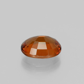 Granada hessonita laranja natural 2,17ct, corte oval, VS
