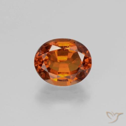 1.75ct Natural Laranja Profundo granada hessonita, oval, VS