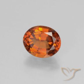granada hessonita Laranja Profundo Natural 1.75ct, oval, VS