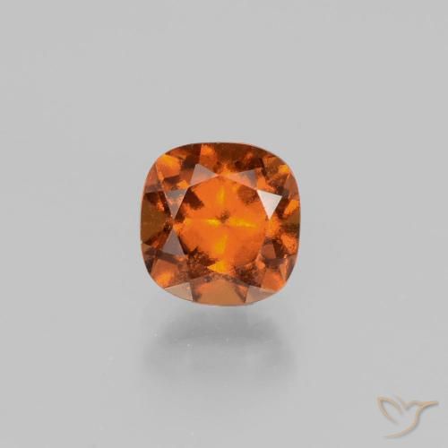 1.47ct Natural Laranja Profundo granada hessonita, Almofada, VS