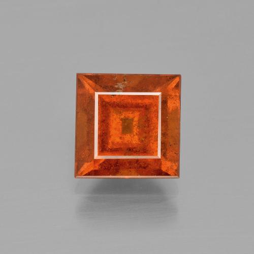 Granada Hessonita Laranja Médio Natural 3.04ct, Quadrado, VS-SI