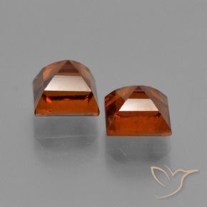 Pedras preciosas de granada hessonita Laranja Médio natural de 2.80 ct, Quadrado, VS