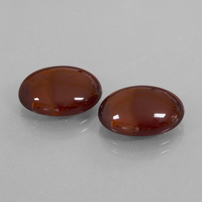 Pedras preciosas de granada hessonita marrom natural de 15,87 ct, corte oval, translúcido