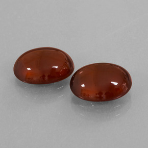 Pedras preciosas de granada hessonita laranja natural de 6,21 ct, corte oval, translúcido