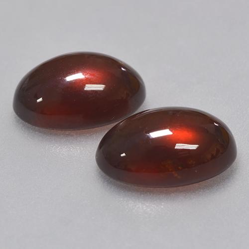 Pedras preciosas de granada hessonita marrom natural de 9,93 ct, corte oval, translúcido