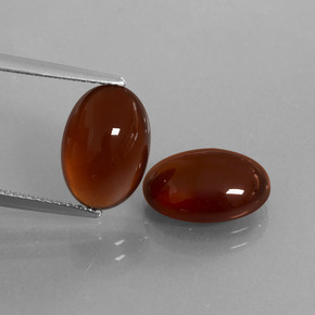 Pedras preciosas de granada hessonita marrom natural de 8,36 ct, corte oval, translúcido