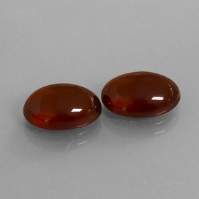 Pedras preciosas de granada hessonita marrom natural de 8,36 ct, corte oval, translúcido