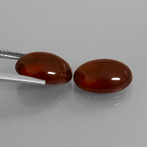 Pedras preciosas de granada hessonita marrom natural de 8,36 ct, corte oval, translúcido