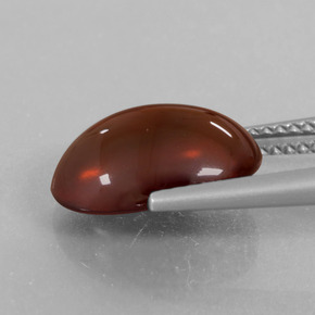 Granada Hessonita Laranja Natural 5.65ct, Corte Oval, Translúcido