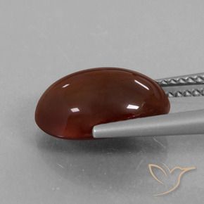 granada hessonita Castanho médio-escuro Natural 6.21ct, oval, Translúcido