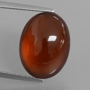 Granada Hessonita Laranja Natural 12.33ct, Corte Oval, Translúcido