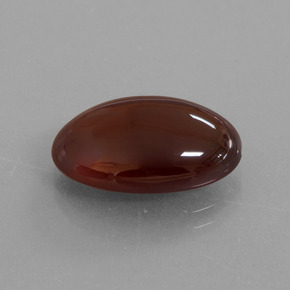 Granada hessonita laranja natural 10,15ct, corte oval, translúcido