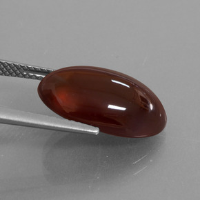 Granada hessonita laranja natural 10,15ct, corte oval, translúcido