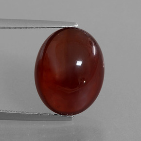 Granada hessonita laranja natural 9,13ct, corte oval, translúcido