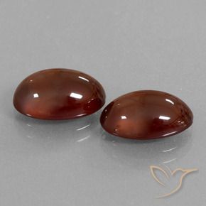 Pedras preciosas de granada hessonita Vermelho escuro natural de 8.68 ct, oval, Translúcido