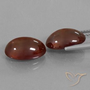 Pedras preciosas de granada hessonita Vermelho escuro natural de 8.68 ct, oval, Translúcido