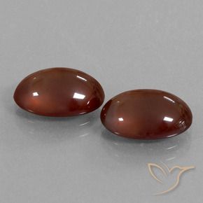 Pedras preciosas de granada hessonita Vermelho Rosa Profundo natural de 8.49 ct, oval, Translúcido