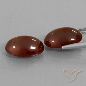 Pedras preciosas de granada hessonita Vermelho Rosa Profundo natural de 8.49 ct, oval, Translúcido