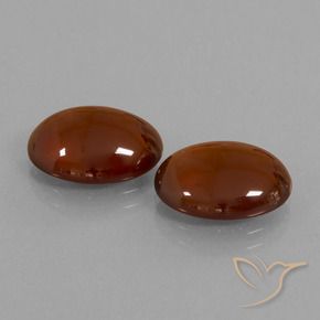 Pedras preciosas de granada hessonita Castanho médio-escuro natural de 12.00 ct, oval, Translúcido