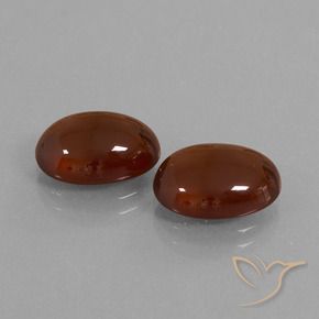 Pedras preciosas de granada hessonita Pecan Brown natural de 10.47 ct, oval, Translúcido