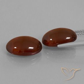 Pedras preciosas de granada hessonita Castanho médio-escuro natural de 12.02 ct, oval, Translúcido