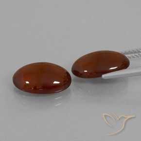 Pedras preciosas de granada hessonita Castanho médio-escuro natural de 10.01 ct, oval, Translúcido