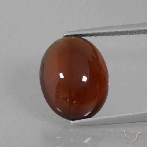 6.90ct Natural Castanho médio-escuro granada hessonita, oval, Translúcido