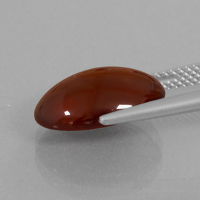 Granada Hessonita Laranja Natural 7.49ct, Corte Oval, Translúcido
