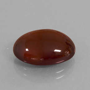 Granada hessonita laranja natural 9,76ct, corte oval, translúcido