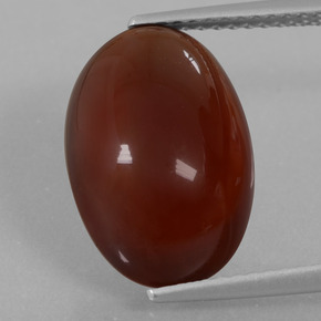 Granada hessonita laranja natural 8,24ct, corte oval, translúcido