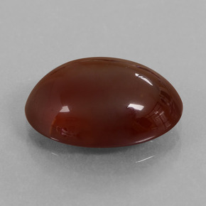 Granada hessonita pecan brown natural 7,03ct, corte oval, translúcido