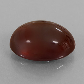 Granada hessonita laranja natural 8,64ct, corte oval, translúcido