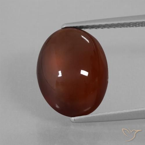6.64ct Natural Marrom avermelhado granada hessonita, oval, Translúcido