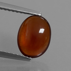 Granada Hessonita Laranja Natural 1.99ct, Corte Oval, Translúcido