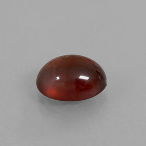 Granada hessonita laranja natural 2,77ct, corte oval, translúcido