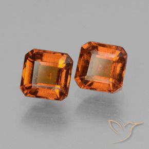 Pedras preciosas de granada hessonita Laranja Médio natural de 2.75 ct, Corte Octógono / Esmeralda, VS-SI
