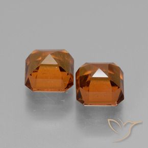 Pedras preciosas de granada hessonita Laranja Profundo natural de 2.99 ct, Corte Octógono / Esmeralda, VS